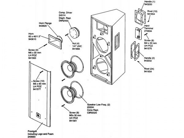  JBL P751 Used, Second hand 