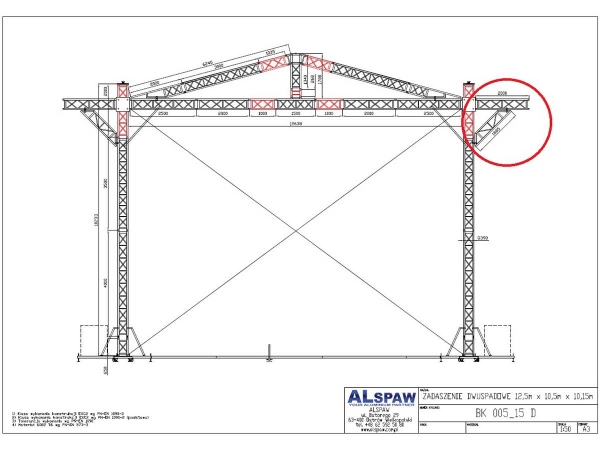  ALSPAW Modular Gable Roof System Used, Second hand 