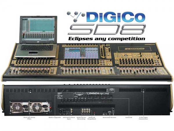  DiGiCo SD8 Core2-MadiRack 48/24 Package Used, Second hand 