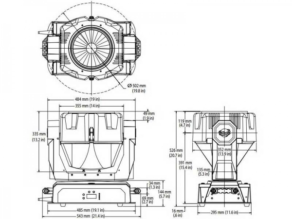  High End Systems Studio Command 700 Used, Second hand 