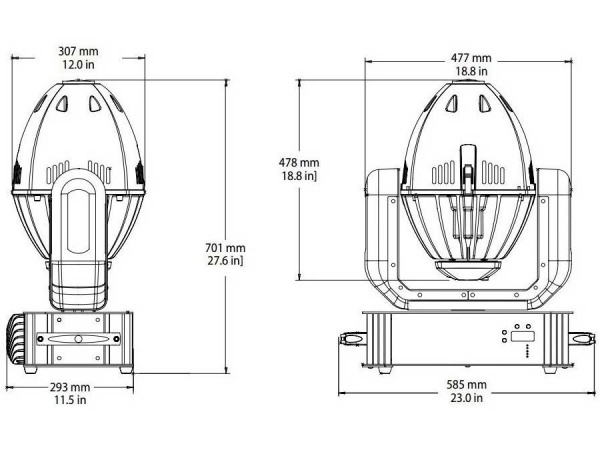  High End Systems Studio Spot 575 Used, Second hand 