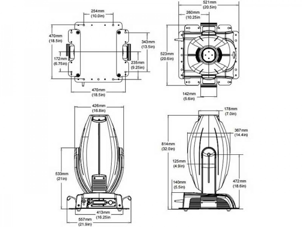  High End Systems X-Spot Xtreme Used, Second hand 