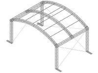  LITEC ARC 8mX6m Roof Support Used, Second hand 