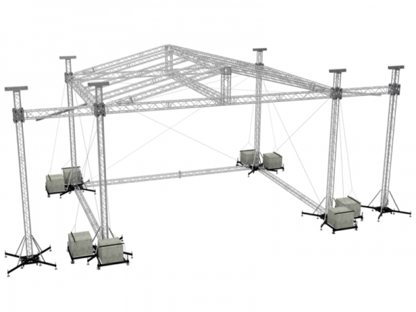  NEXT Truss SDR40 12x10m Stage Roof Used, Second hand 