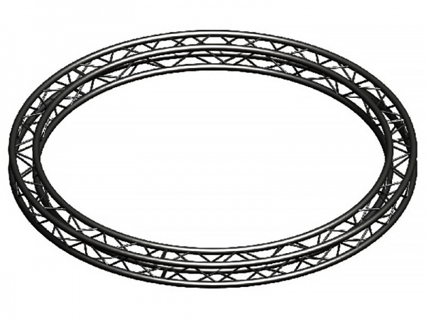  Prolyte H30V-L600 Square Circle Truss Black Used, Second hand 